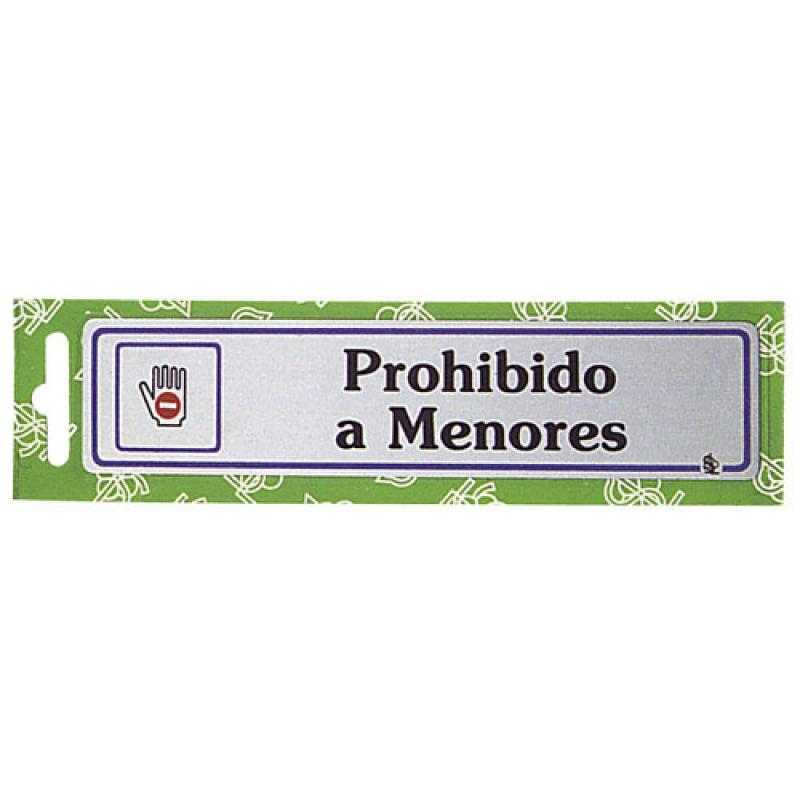 Rotulo "prohibido a menores"