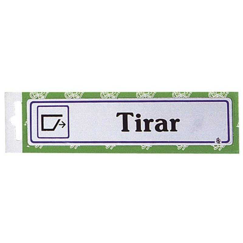 Rotulo "tirar"