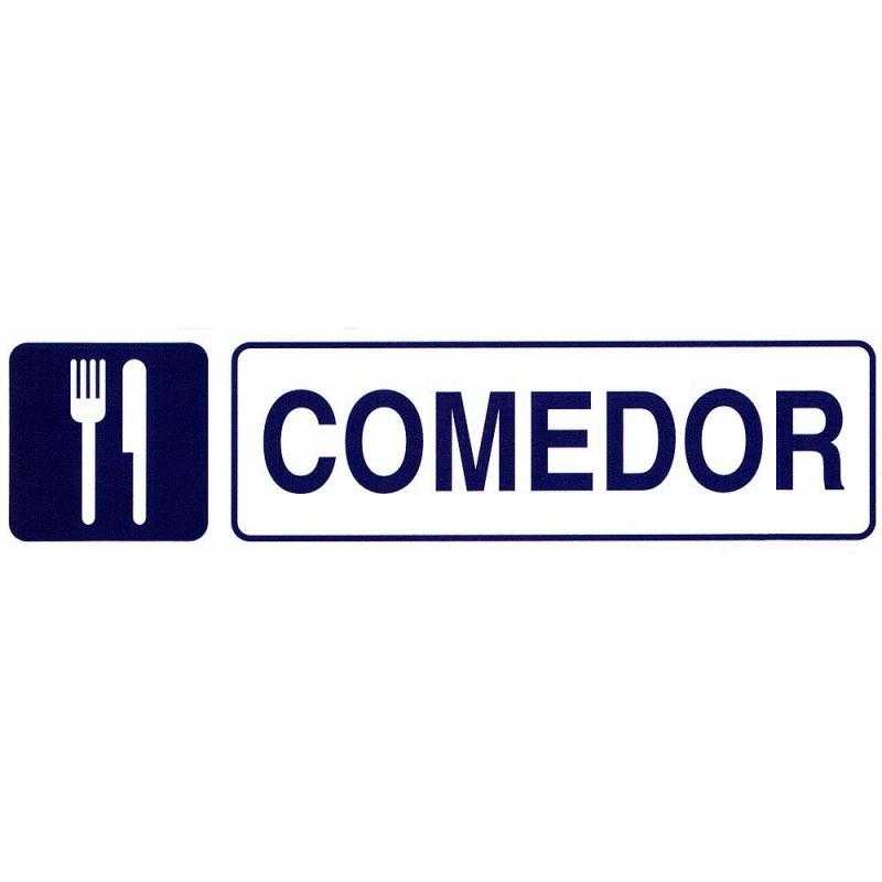 Rotulo adhesivo 250x63 mm. comedor