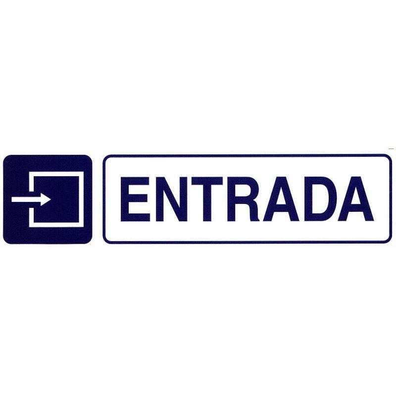Rotulo adhesivo 250x63 mm. entrada