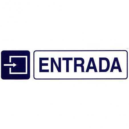 Rotulo adhesivo 250x63 mm. entrada