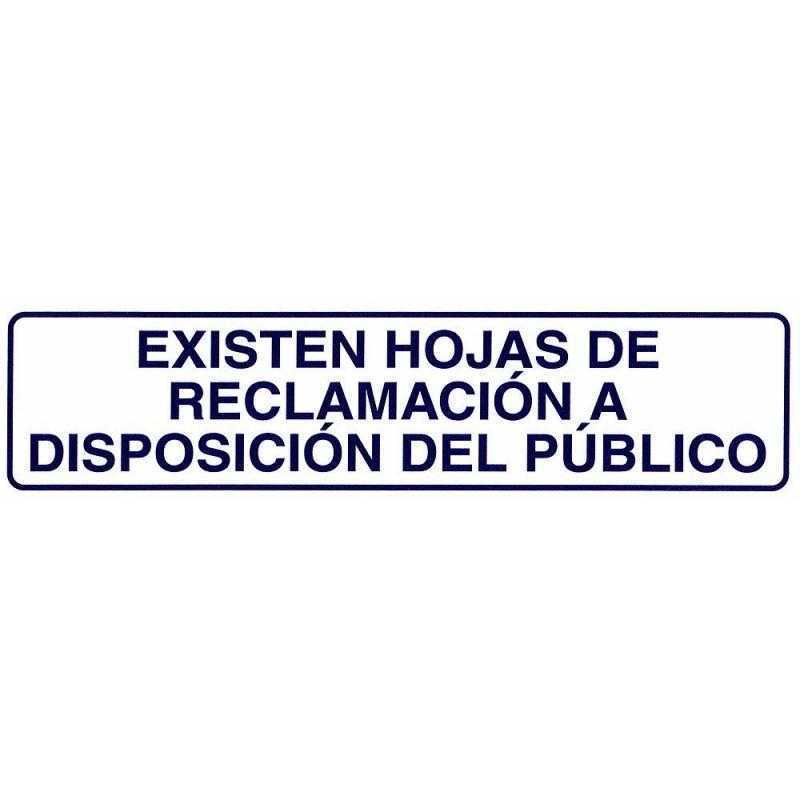 Rotulo adhesivo 250x63 mm. existen hojas reclamaciones