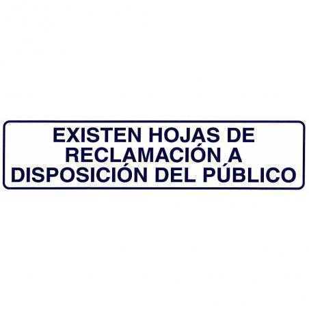 Rotulo adhesivo 250x63 mm. existen hojas reclamaciones