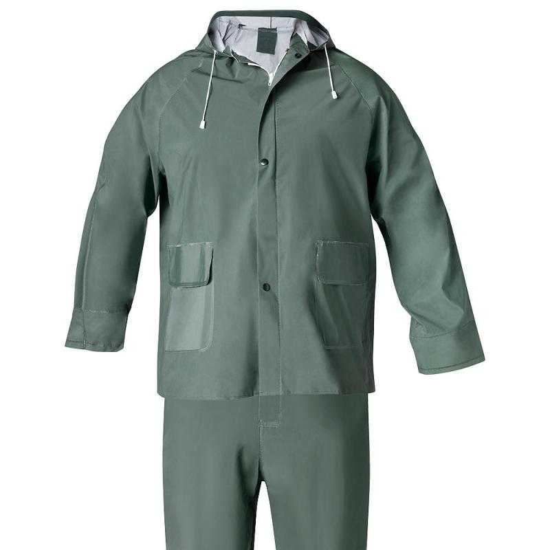 Traje de Agua Impermeable Verde Pvc         Talla 6-M - Imagen 1