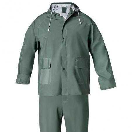 Traje de Agua Impermeable Verde Pvc         Talla 6-M - Imagen 1