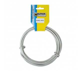 Alambre Plastificado (Rollo 10 Metros) Blanco Nº 16 / 2.7 mm.
