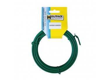 Alambre Plastificado (Rollo 15 Metros) Verde Nº 16 / 2.7 mm.