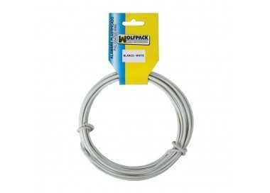Alambre Plastificado (Rollo 25 Metros) Blanco Nº 16 / 2.7 mm.