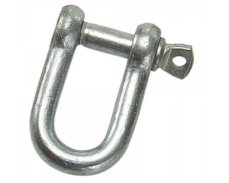 Grillete Recto Galvanizado 10 mm. 3/8" Uso Domestico