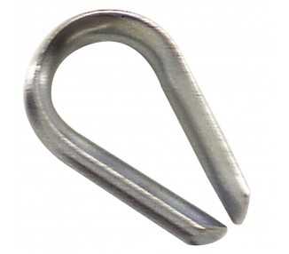 Guardacabos Zincado Para Cable 6 mm.
