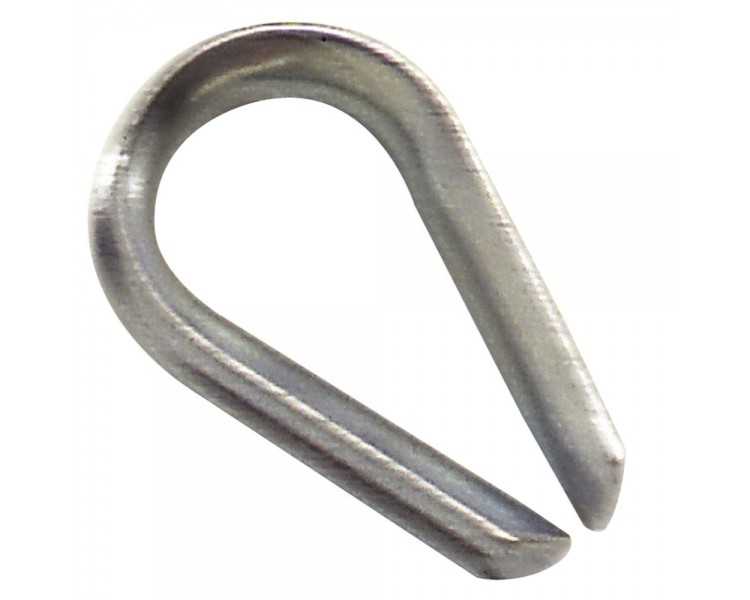 Guardacabos Zincado Para Cable 12 mm.