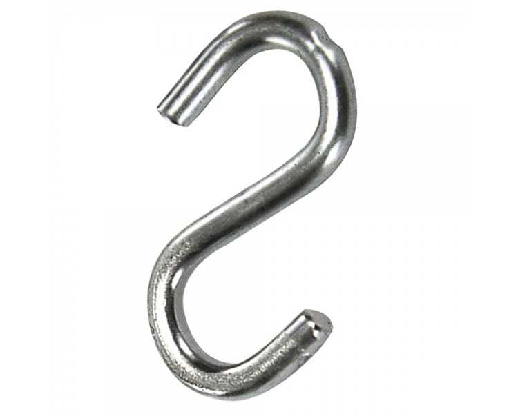 Gancho "S" Hierro Zincado  40 mm.   "Uso Doméstico"