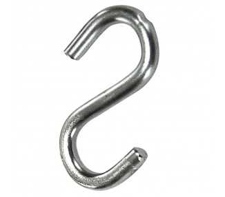 Gancho "S" Hierro Zincado  80 mm.   "Uso Doméstico"