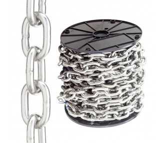 Cadena En Rollo Zincada 2 mm. (Rollo 111 metros)