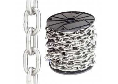 Cadena En Rollo Zincada 5 mm.(Rollo 56 metros)