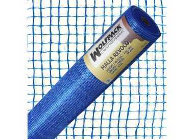 Malla Revoco Azul Rollo 50 mt. x 1 metro. Luces 10x10 mm.