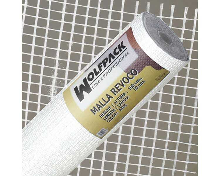 Malla Revoco Blanca Rollo 50 mt. x 1metro / 4 x 4,5 mm.