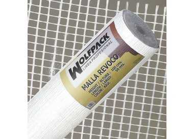 Malla Revoco Blanca Rollo 50 mt. x 1metro / 4 x 4,5 mm.