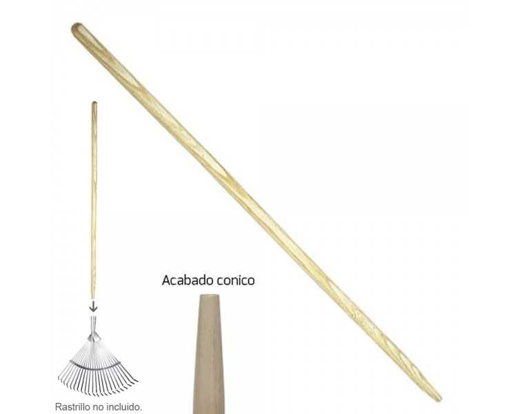 Mango Madera Conico 1200x28 mm. Rastrillo Metal