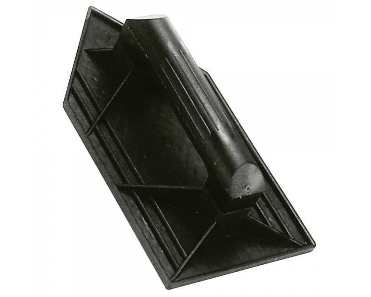 Talocha Plástico Punta Mango Redondo 26x14cm Negra