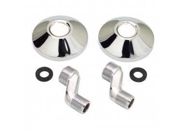Juego Excentricas 2,5 cm. 1/2x3/4 Con Embellecedor