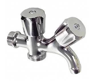 Grifo Lavadora Doble 1/2"