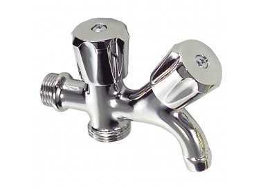 Grifo Lavadora Doble 1/2"