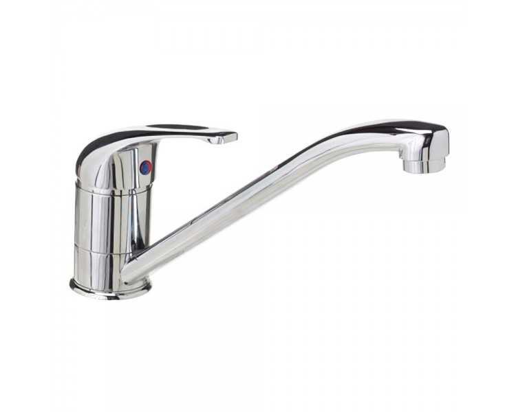 Monomando Fregadero Con Caño Horizontal Con Cartucho Ceramico Ø 40 mm.