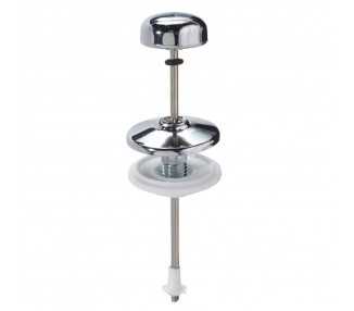 Tirador Cisterna Baja Vertical Recto Cromo 130 mm.