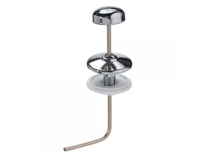 Tirador Cisterna Baja Vertical Angular Cromo 120 mm.