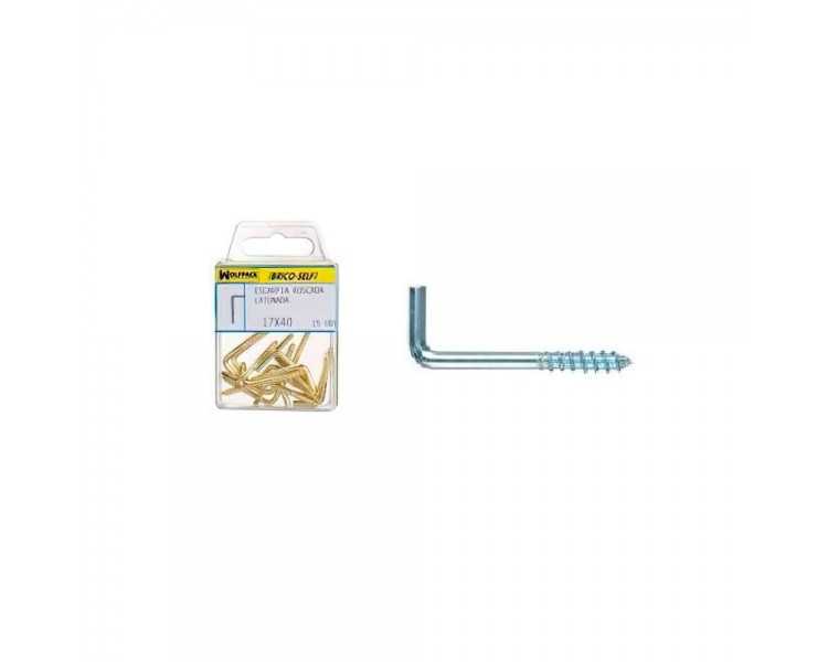 Alcayatas Rosca Zincada 19x60  mm. Brico Self 10 unidades