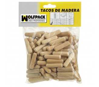 Espigas Madera 10x40 mm. (Bolsa de 50 Piezas)