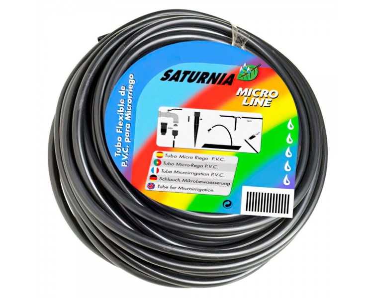 Goteo Microtubo Pvc (Rollo 15 Metros) Saturnia