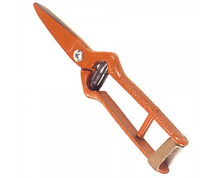 Tijeras Vendimiar Forjada Recta  1 Mano   19 cm.