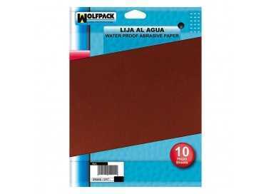 Lija Agua Grano 400 (Pack 10 Pliegos)