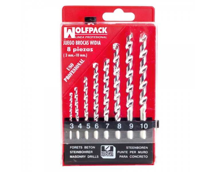Estuche Brocas Widia Profesional Wolfpack  8 Piezas