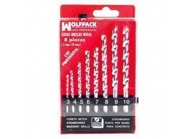 Estuche Brocas Widia Profesional Wolfpack  8 Piezas