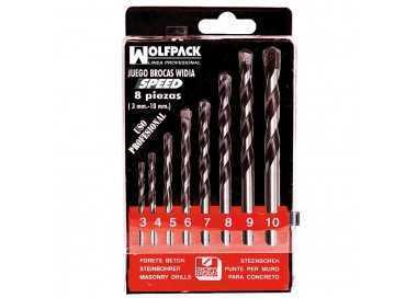 Estuche Brocas Widia Profesional Wolfpack Speed 8 Piezas