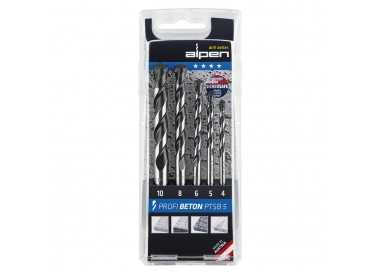Estuche Brocas Alpen Widia Profesional Beton 5 Piezas