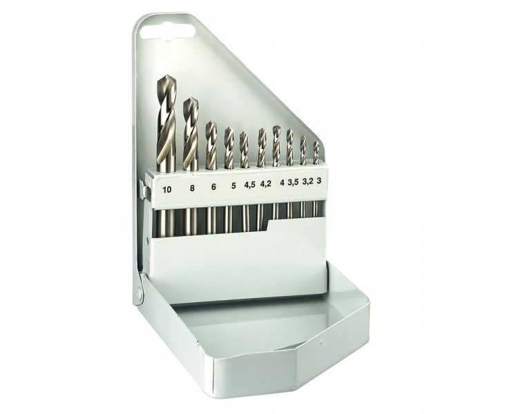 Estuche Brocas Alpen Cobalto Nirosta 10 Piezas