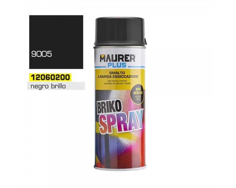 Spray Pintura Negro Brillo Profundo 400 ml.