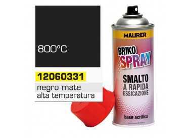 Spray Pintura Resistente Altas Temperaturas Negro Mate 400 ml.