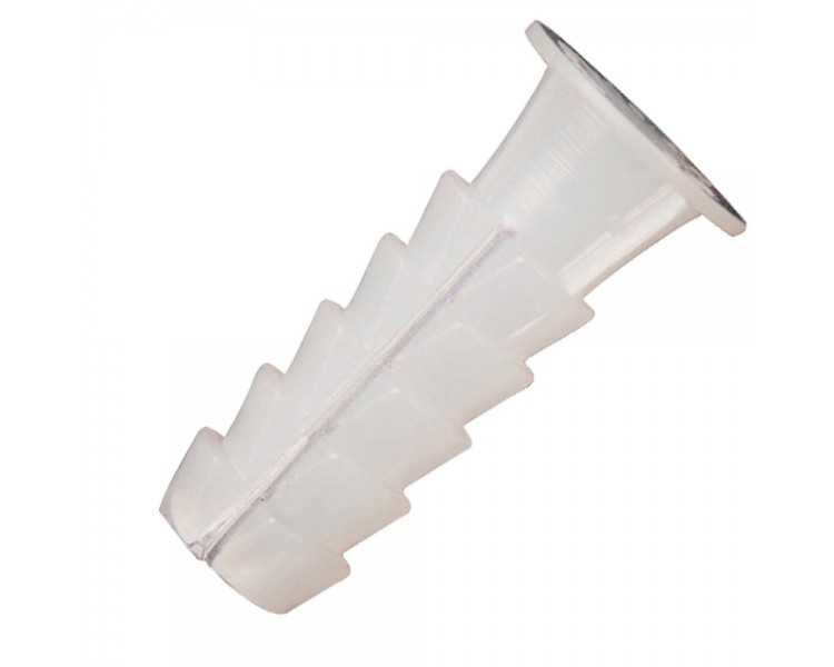 Taco Wolfpack Plástico Blanco 14x50 mm. (25 unidades)