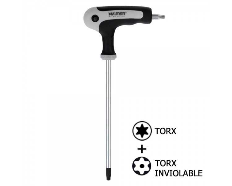 Llave Torx Maurer Con Mango "T" T27 Inviolable