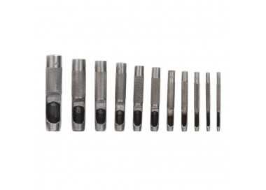 Juego Sacabocados Golpe 12 Piezas 3 a 19 mm