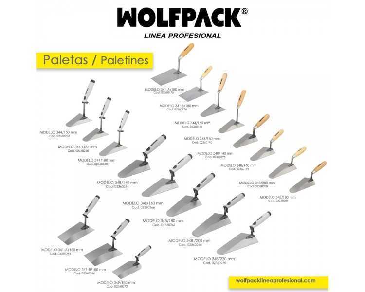 Paleta Wolfpack Plus Mango Madera 341-a/180 mm.