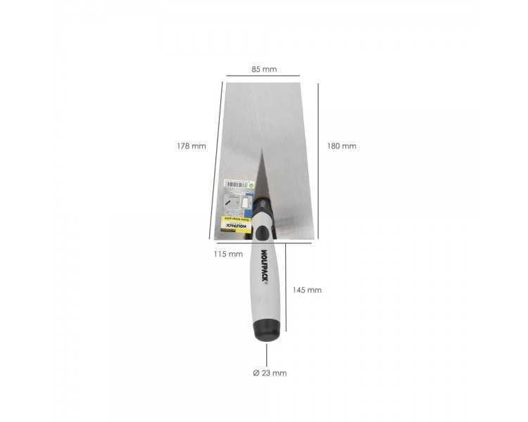 Paleta Wolfpack Plus Mango de Goma 341-a/ 180 mm.