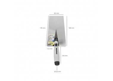 Paleta Wolfpack Plus Mango de Goma 341-a/ 180 mm.