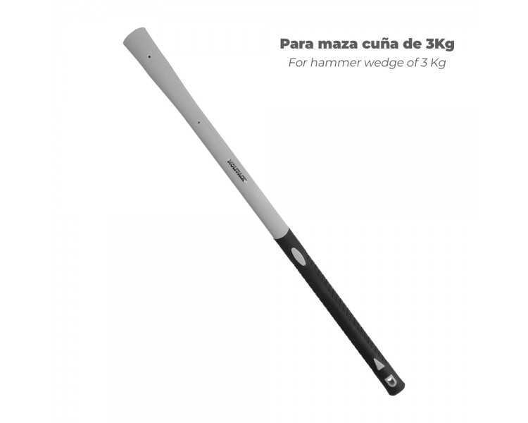 Mango Fibra Vidrio Maza Cuña 3 Kg 54x34 mm. Oval Conico