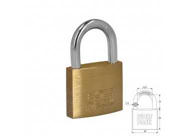 Candado Laton Arco Normal  25 mm.
